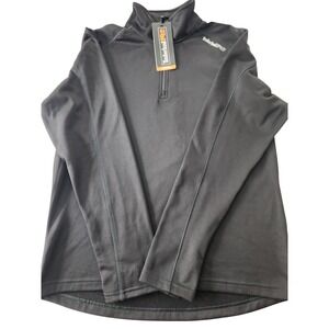 Timberland PRO Men's Black Quarter Zip Pullover Fleece Long Sleeve Shirt M